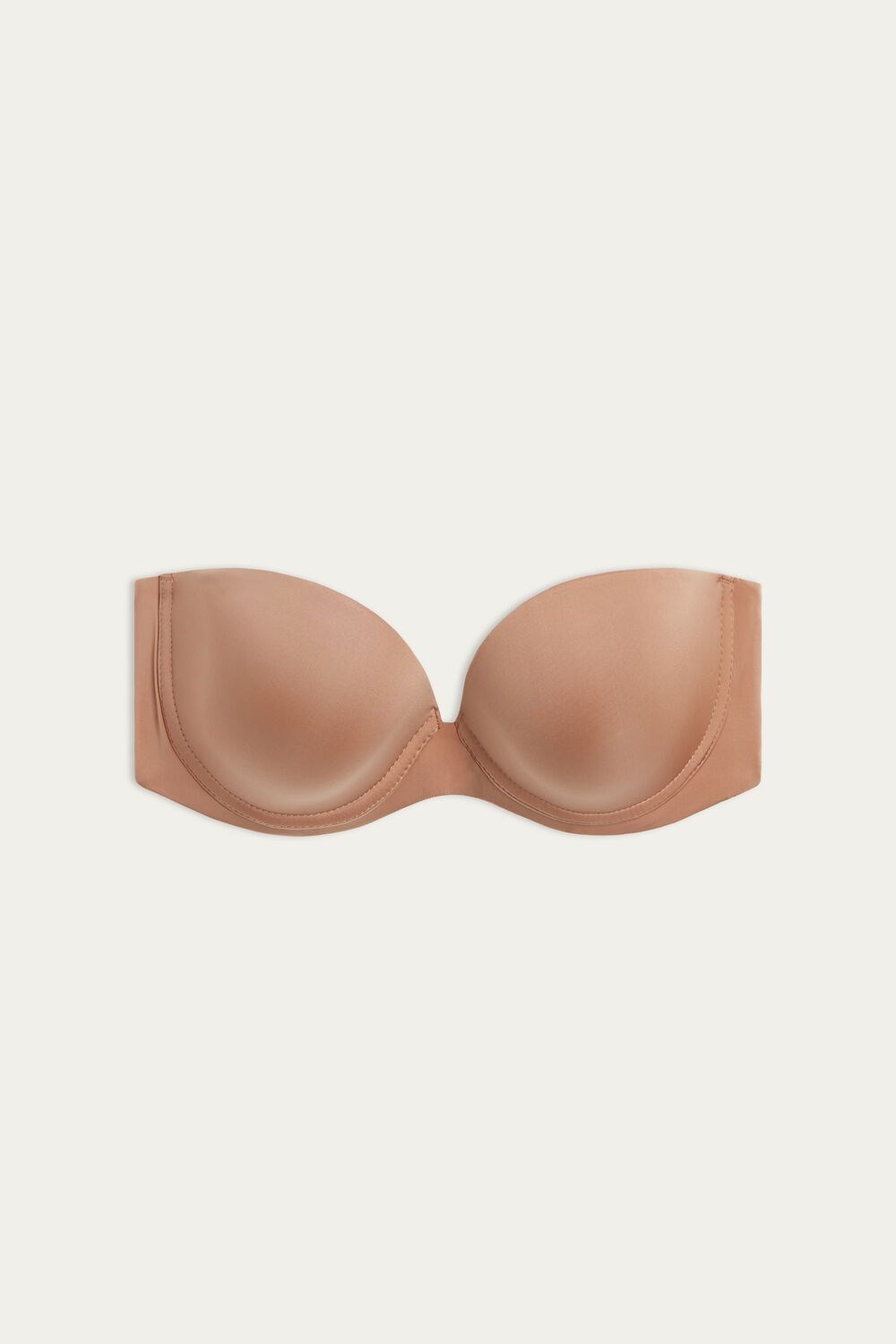 Natural - 417i - Medium Beige Intimissimi Anna Bandeau Bra in Ultralight Microfiber | QBTI-51647