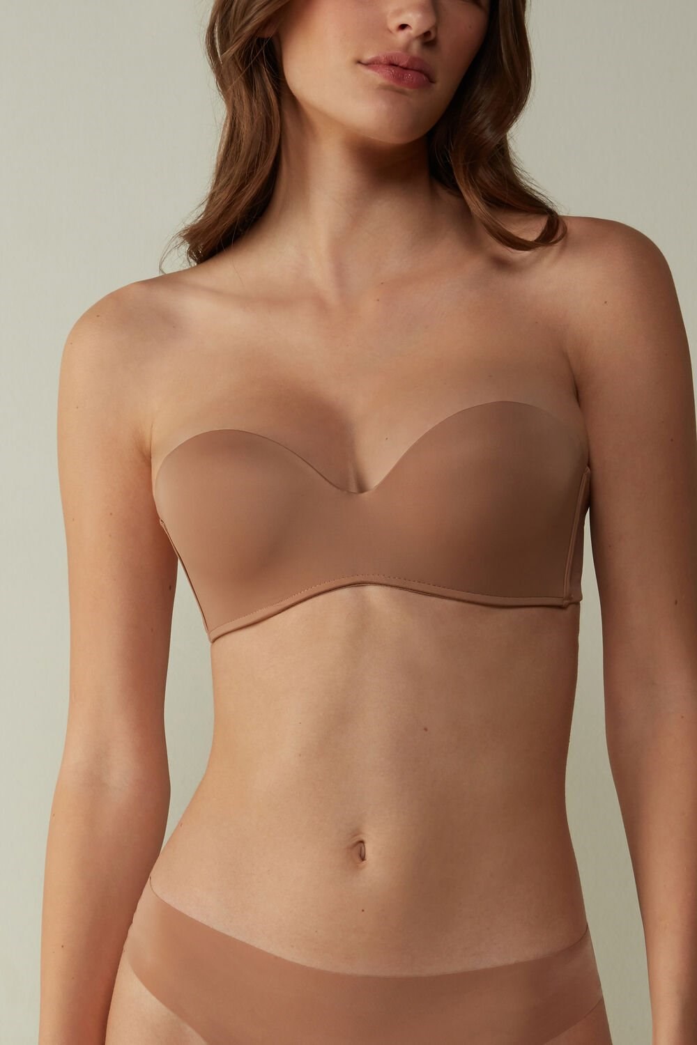 Natural - 417i - Medium Beige Intimissimi Gioia Bandeau Bra | RLPM-03586