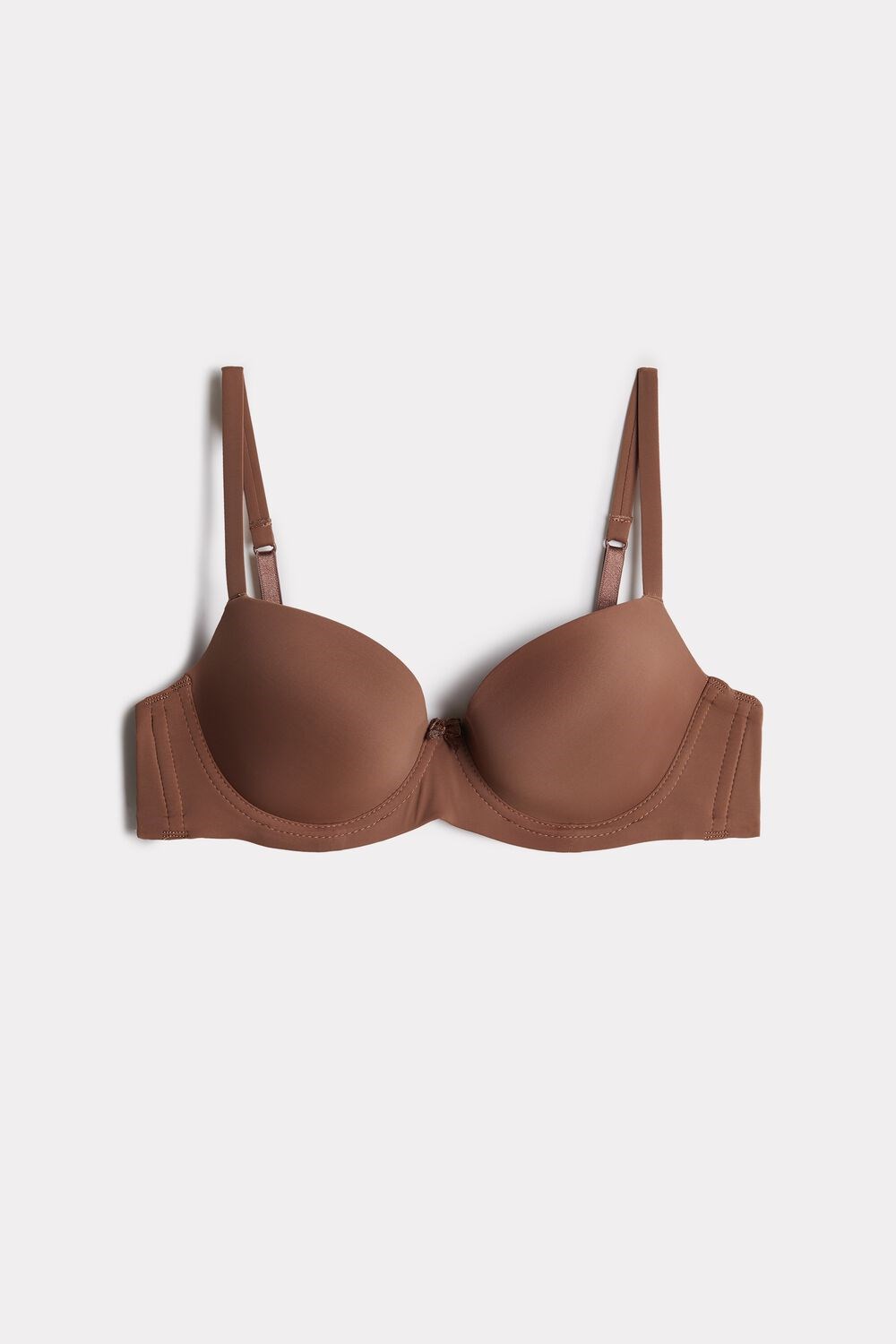 Natural - 502i - Dark Beige Intimissimi Sofia Microfiber Padded Balconette Bra | RBCZ-10567