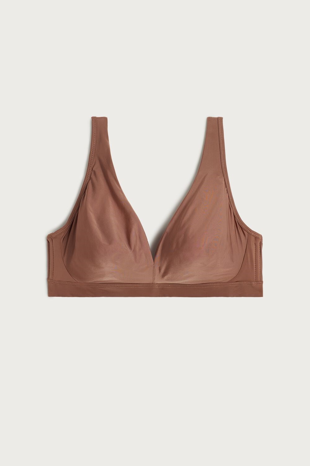 Natural - 502i - Dark Beige Intimissimi Lara Ultralight Microfiber Triangle Bra | TQYH-09165