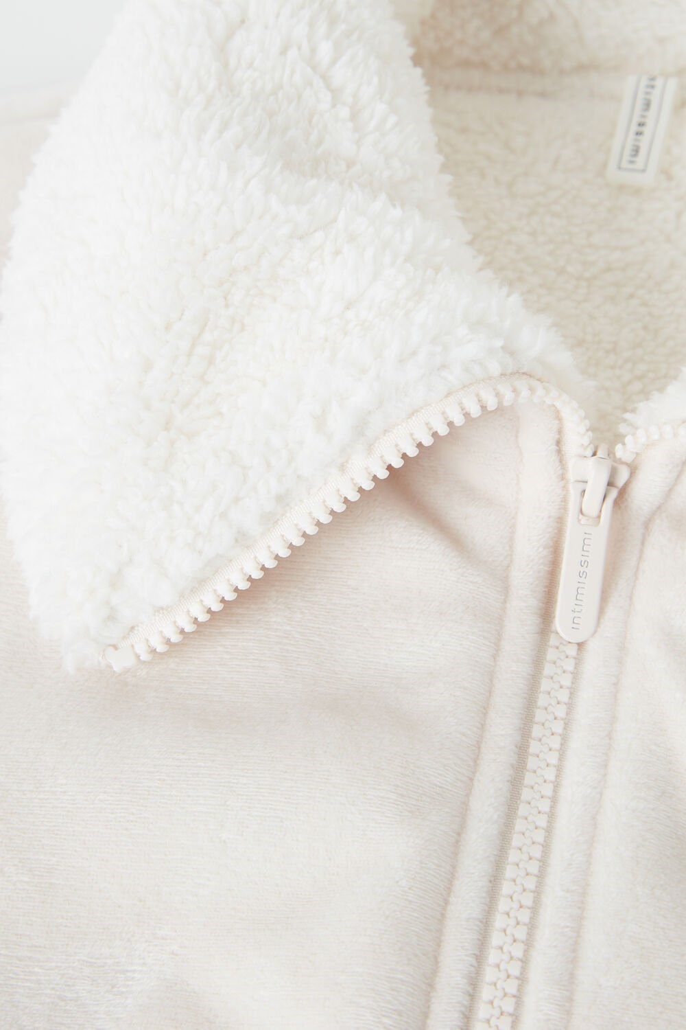 Natural - 5105 - Bianco Intimissimi Lady from the Mountains Fleece Bomber | QCFR-89263