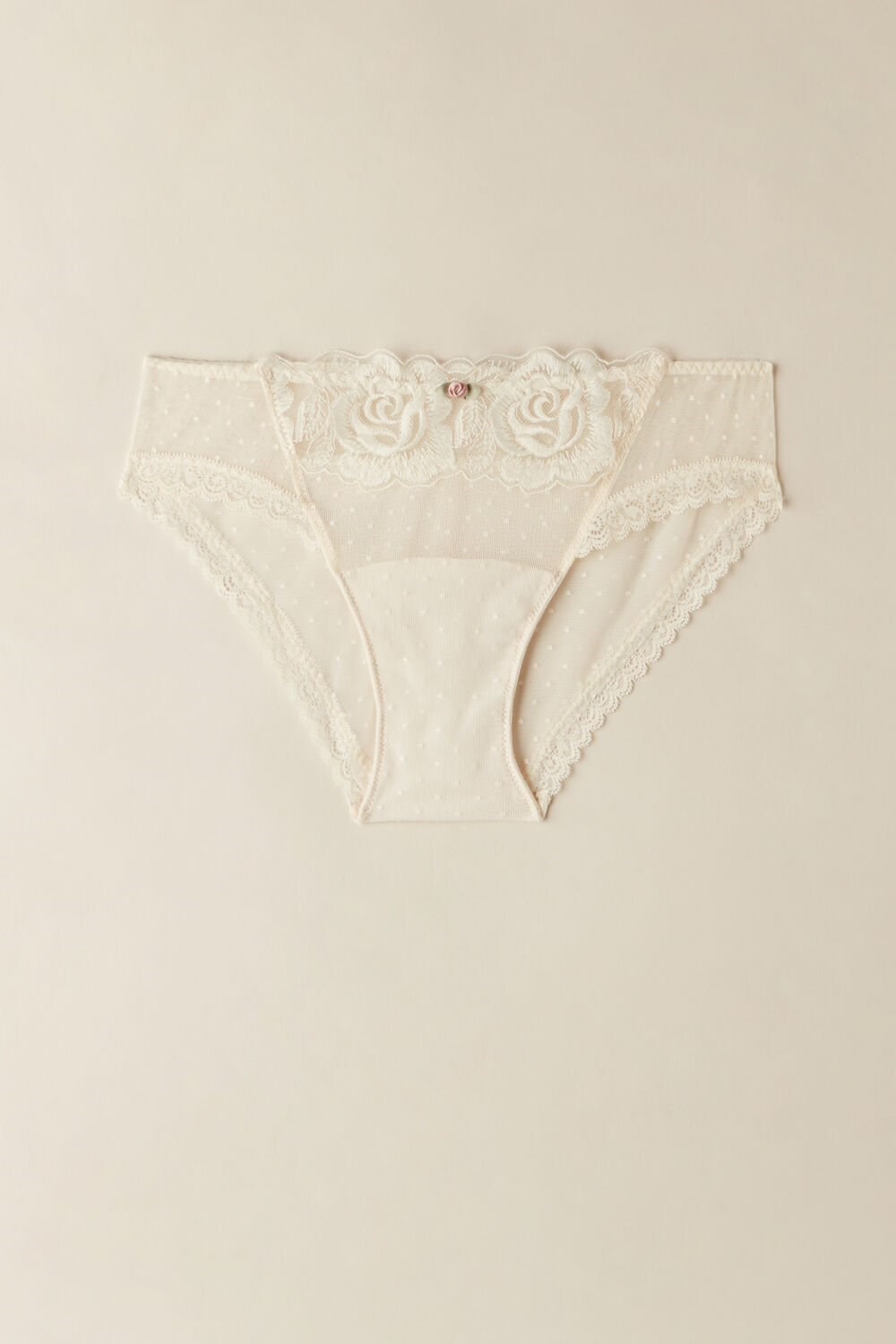 Natural - 612i - Vanilla Ivory Intimissimi Scent of Roses Panties | HALD-58341