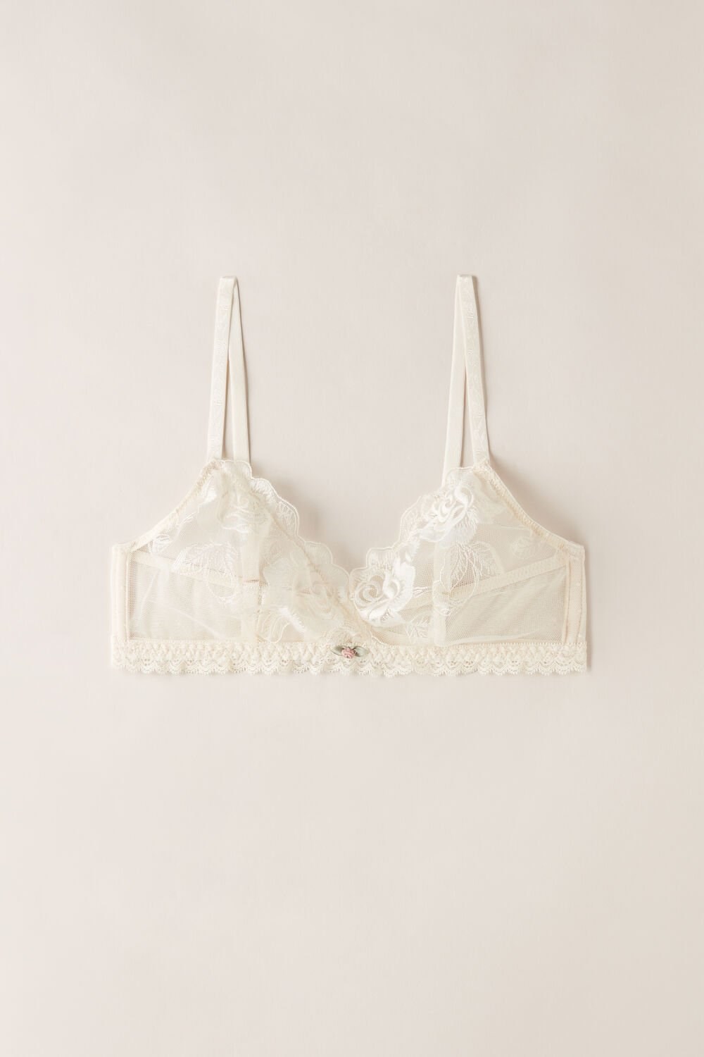 Natural - 612i - Vanilla Ivory Intimissimi Scent of Roses Emma Triangle Bra | MOBS-42807