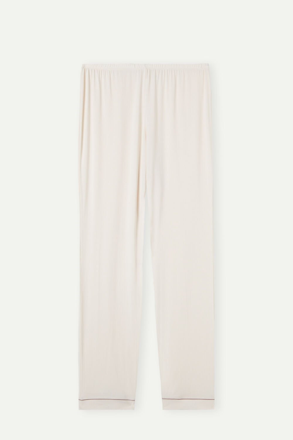 Natural - 612i - Vanilla Ivory Intimissimi Long Micromodal Trousers | XSDA-80794