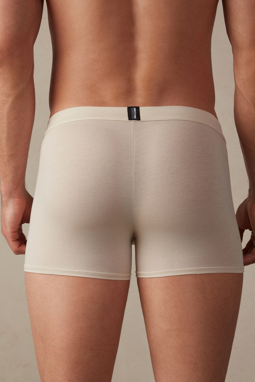 Natural - 721i - Rope Beige Intimissimi Natural Fresh Supima® Cotton Boxers | VBIL-45960