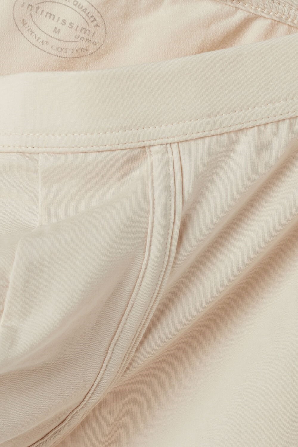 Natural - 721i - Rope Beige Intimissimi Natural Fresh Supima® Cotton Boxers | VBIL-45960