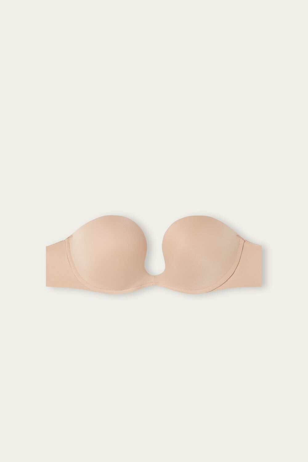 Natural - Intimissimi Monica Bandeau Bra in Ultralight Microfiber | EGDZ-38294