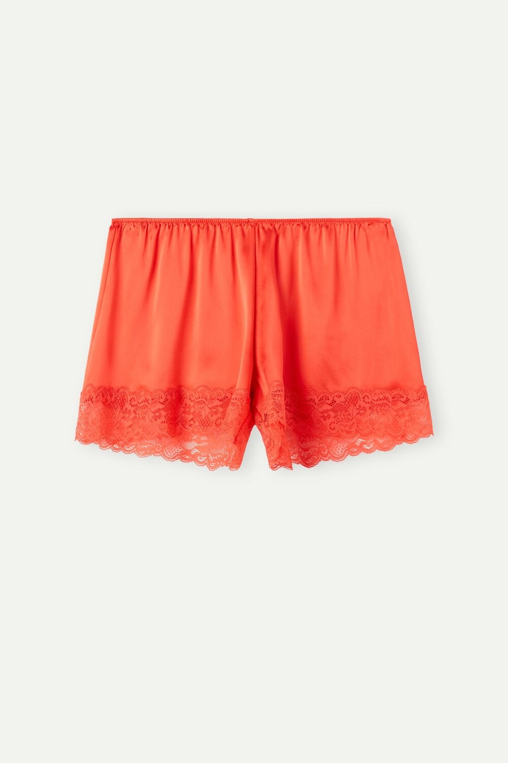 Orange - 219j - Flame Scarlet Intimissimi Silk Shorts | COID-42953