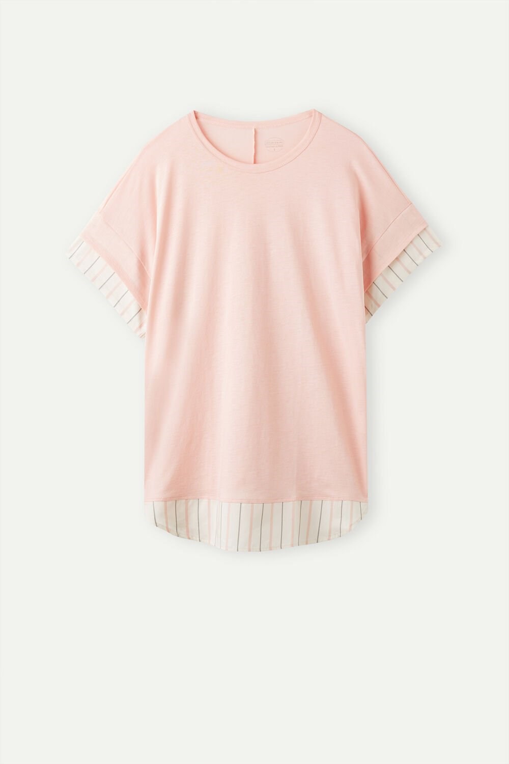 Pale Pink - 234j - Spring Pink Intimissimi Soft Spring Short Sleeve Cotton T-Shirt | SVDO-45816