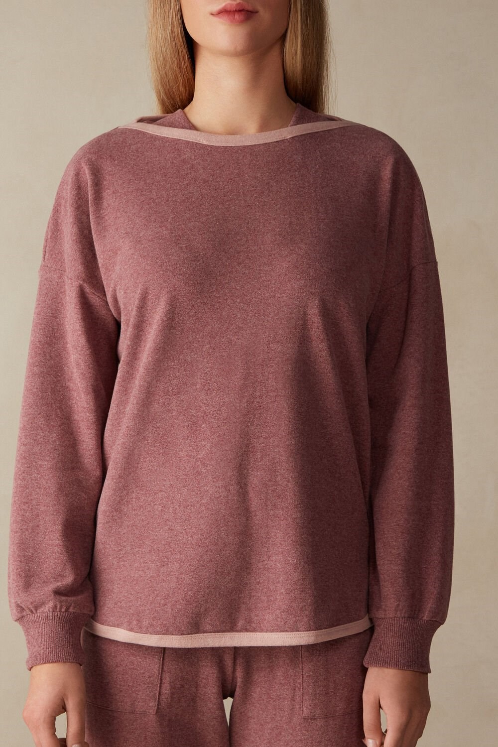 Pink - 151j - Dark Pink Intimissimi Winter Candies Long Sleeve Top | TENL-90531