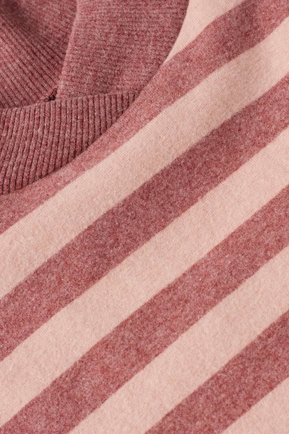 Pink - 158j - Pink / Dark Pink Stripe Intimissimi Winter Candies Striped Long Sleeve Top | AVRK-41236