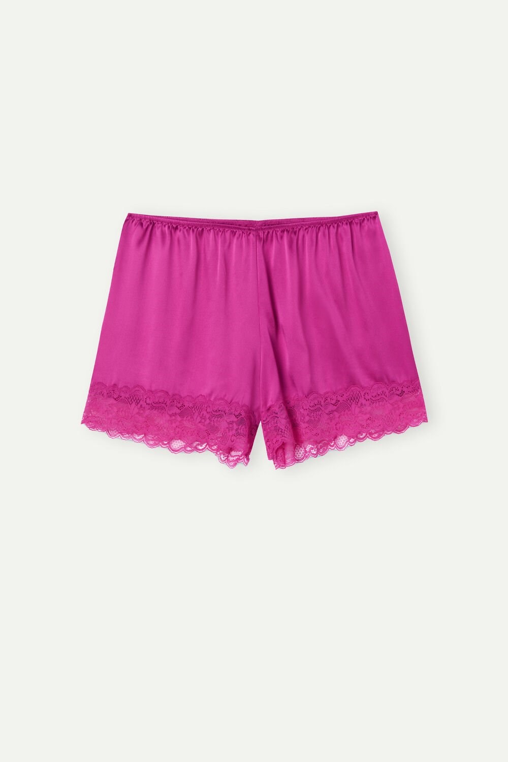 Pink - 206j - Valentine Pink Intimissimi Silk Shorts | NRXS-25641