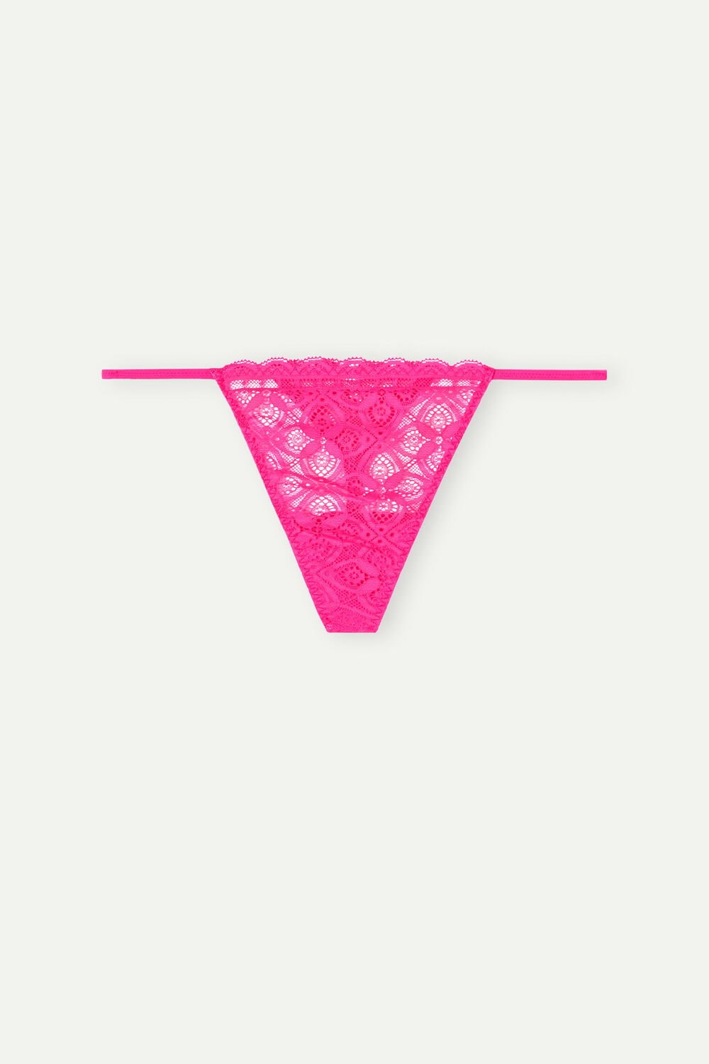 Pink - 206j - Valentine Pink Intimissimi Lace String Thong | NXPF-95370