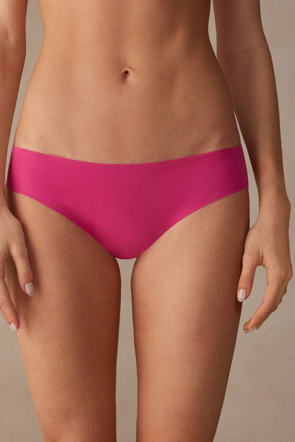 Pink - 206j - Valentine Pink Intimissimi Seamless Supima® Cotton Panties | OSBL-25947