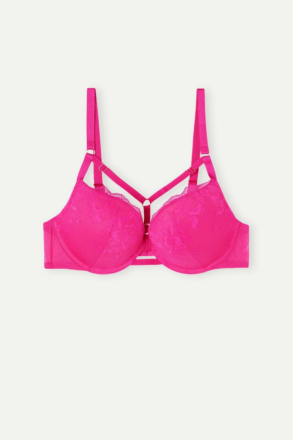 Pink - 206j - Valentine Pink Intimissimi Fearless Femininity Elettra Super Push-up Bra | VRUQ-94671