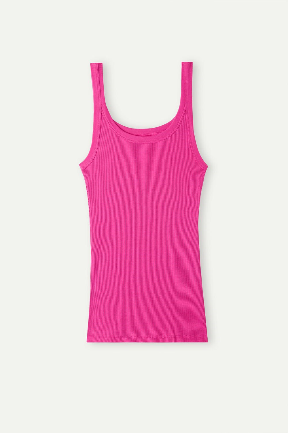 Pink - 206j - Valentine Pink Intimissimi Tank Top in Supima® Cotton | XPEW-87601