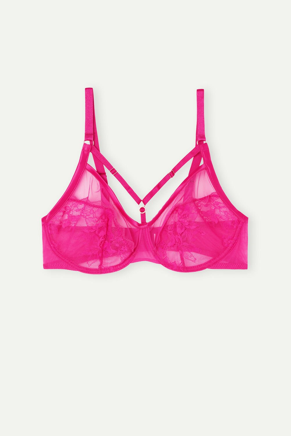 Pink - 206j - Valentine Pink Intimissimi Fearless Femininity Sveva Balconette Bra | YGZX-23468