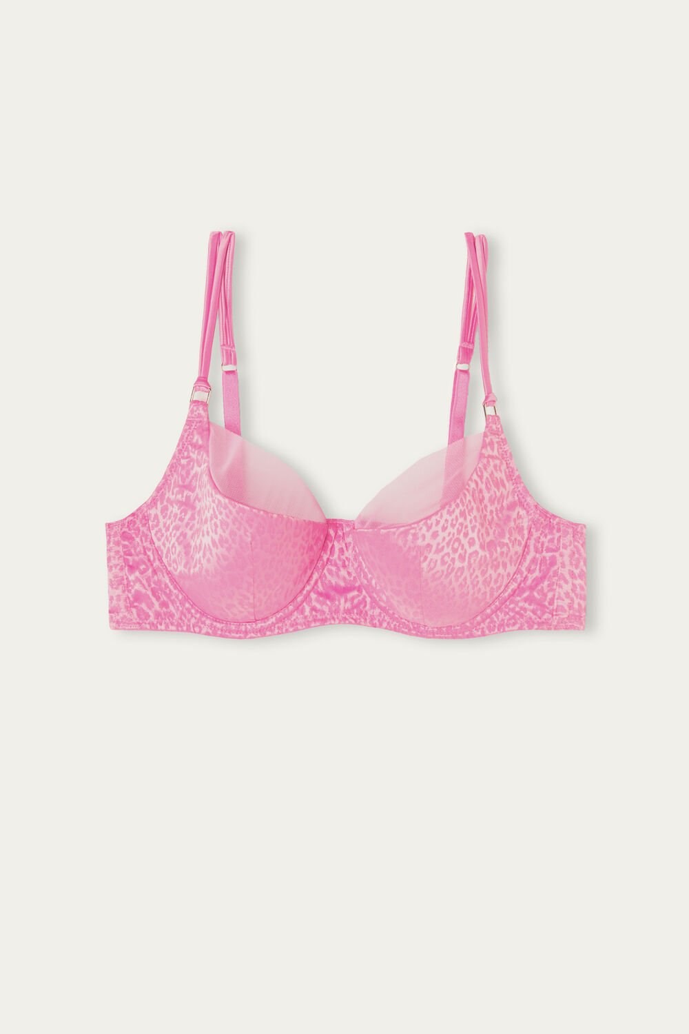 Pink - 207j - Candy Pink Intimissimi Cool Minimal Demi Bra | CUDE-26094