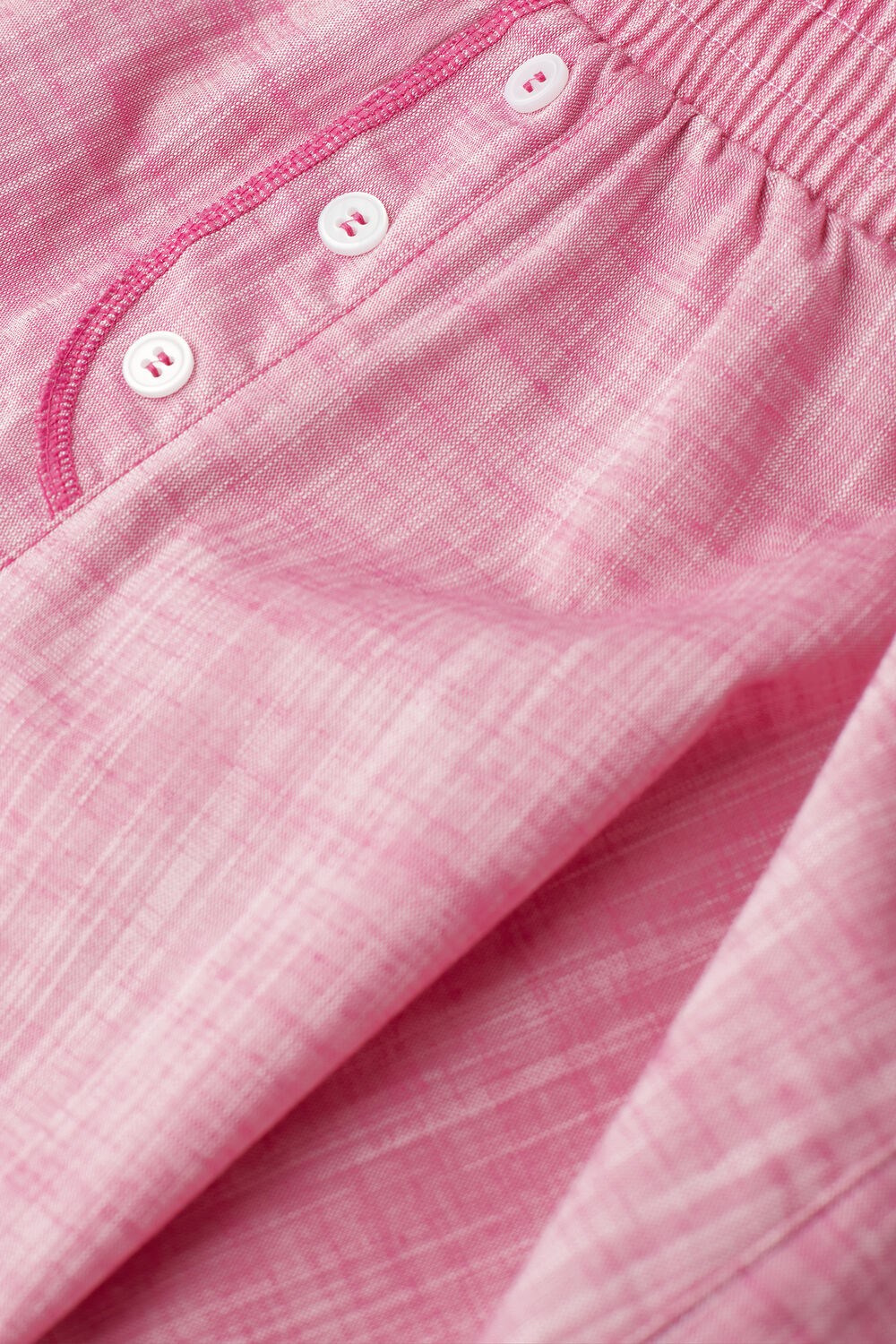 Pink - 248j - Chambray Valentine Pink Intimissimi Strawberry Milkshake Shorts in Cotton Cloth | UDYM-38751