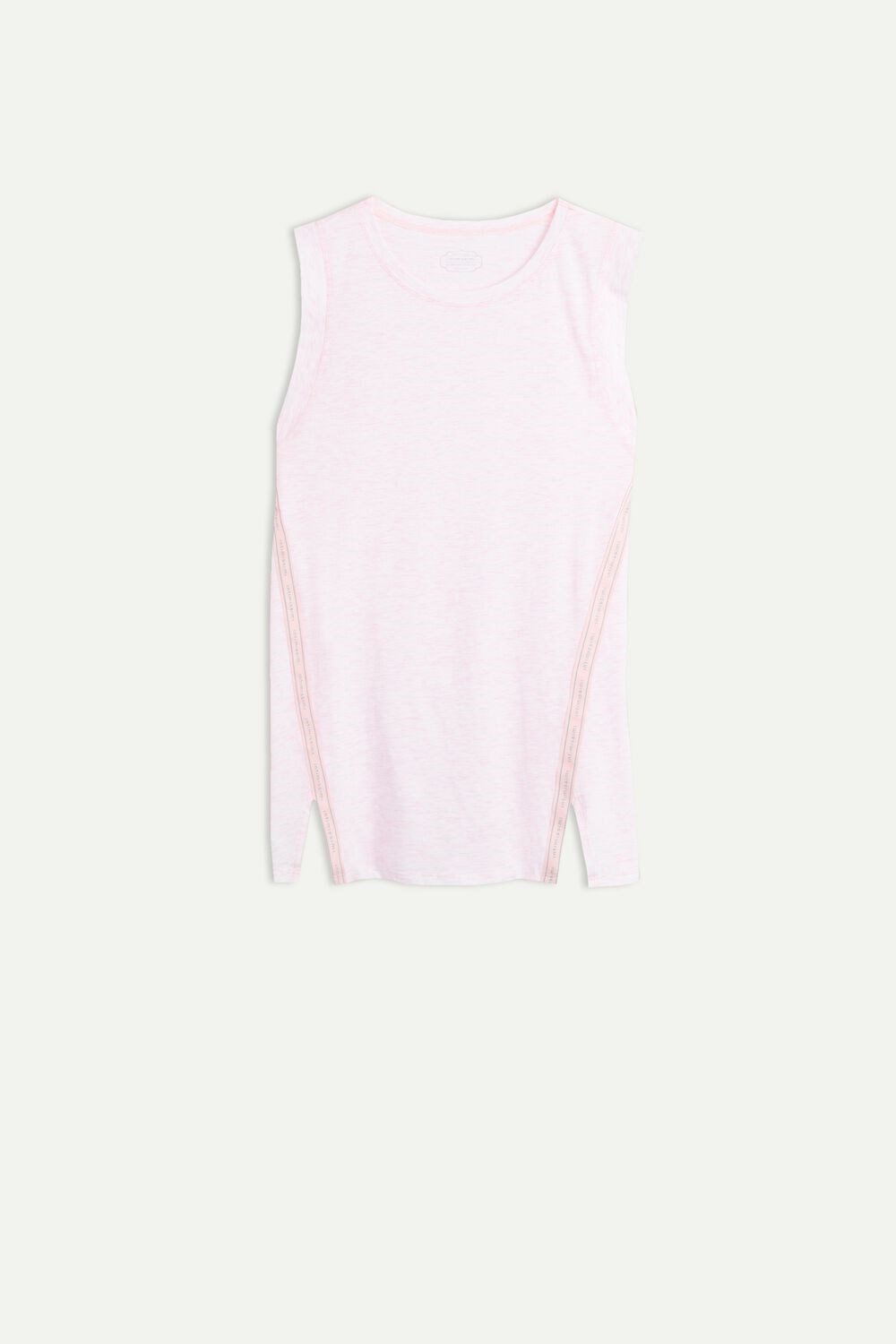 Pink - 639i - Primrose Pink Heather Intimissimi Sporty Cotton Camisole in Supima® Ultrafresh Cotton | TABV-34250