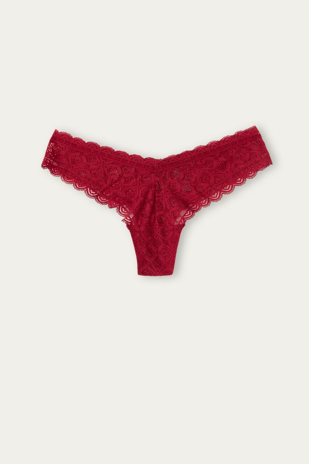 Red - 1473 - Red Intimissimi 80s-style Lace Brazilian | ZWOL-23478