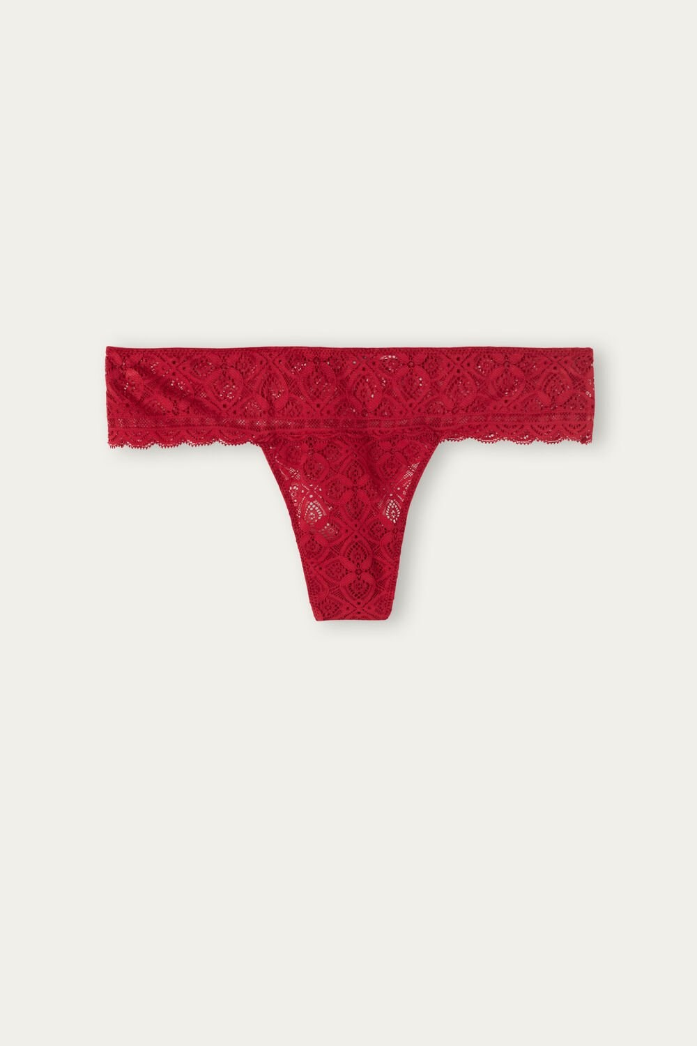 Red - 1473 - Red Intimissimi Lace Brazilian | YIEZ-86710