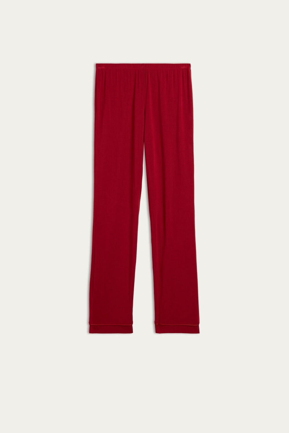 Red - 1473 - Red Intimissimi Long Micromodal Trousers | VEDN-09815