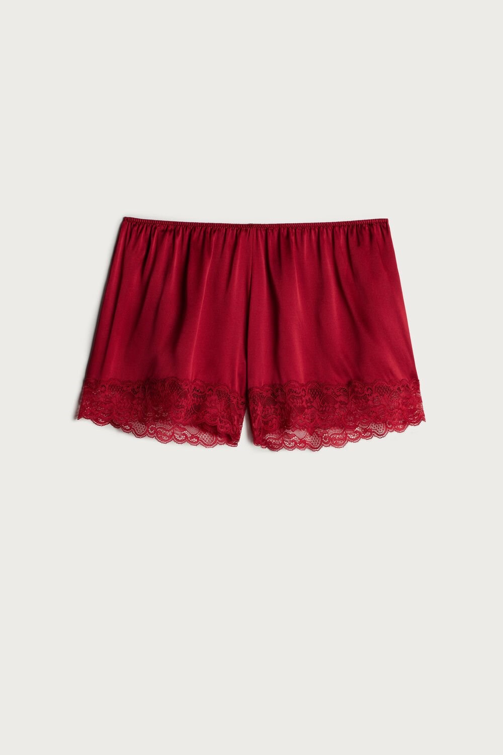 Red - 1473 - Red Intimissimi Silk Shorts | CGSL-16839