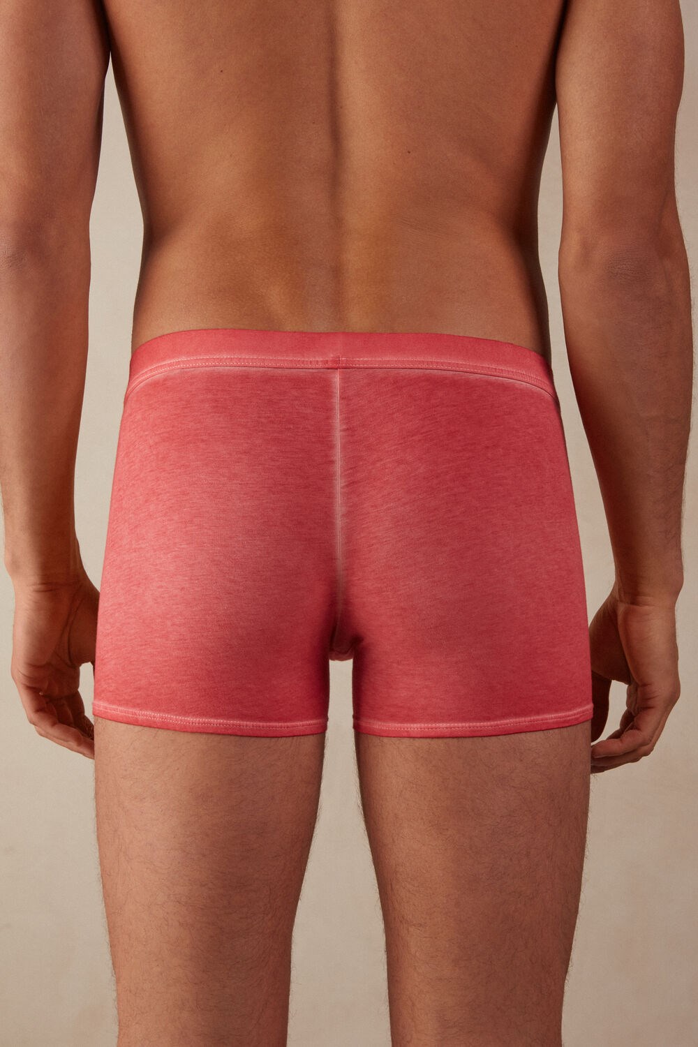 Red - 318j - Oil Red Intimissimi Natural Fresh Supima® Cotton Boxers | YRNC-49703