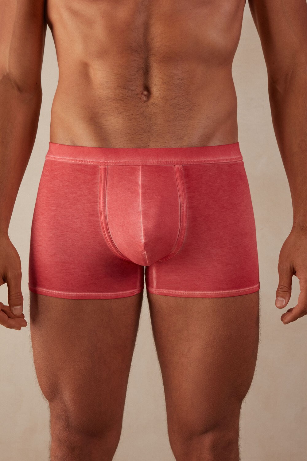 Red - 318j - Oil Red Intimissimi Natural Fresh Supima® Cotton Boxers | YRNC-49703