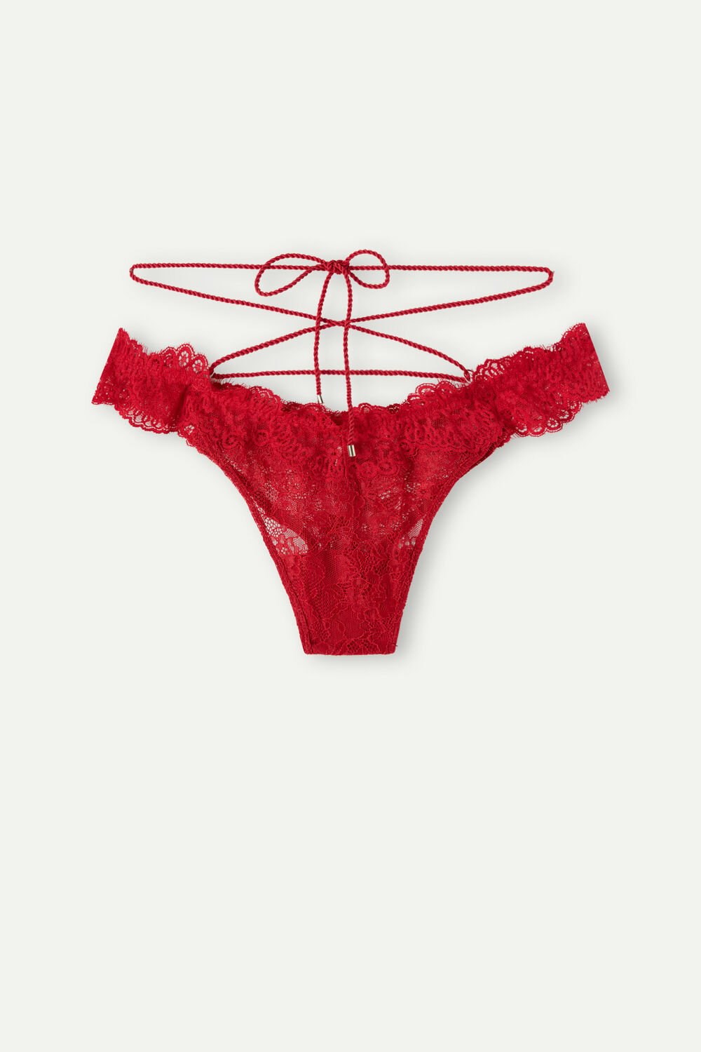 Red - 9888 - Candy Apple Red Intimissimi Loosen Heartstrings ‘80s Style Brazilian | JCSX-51029