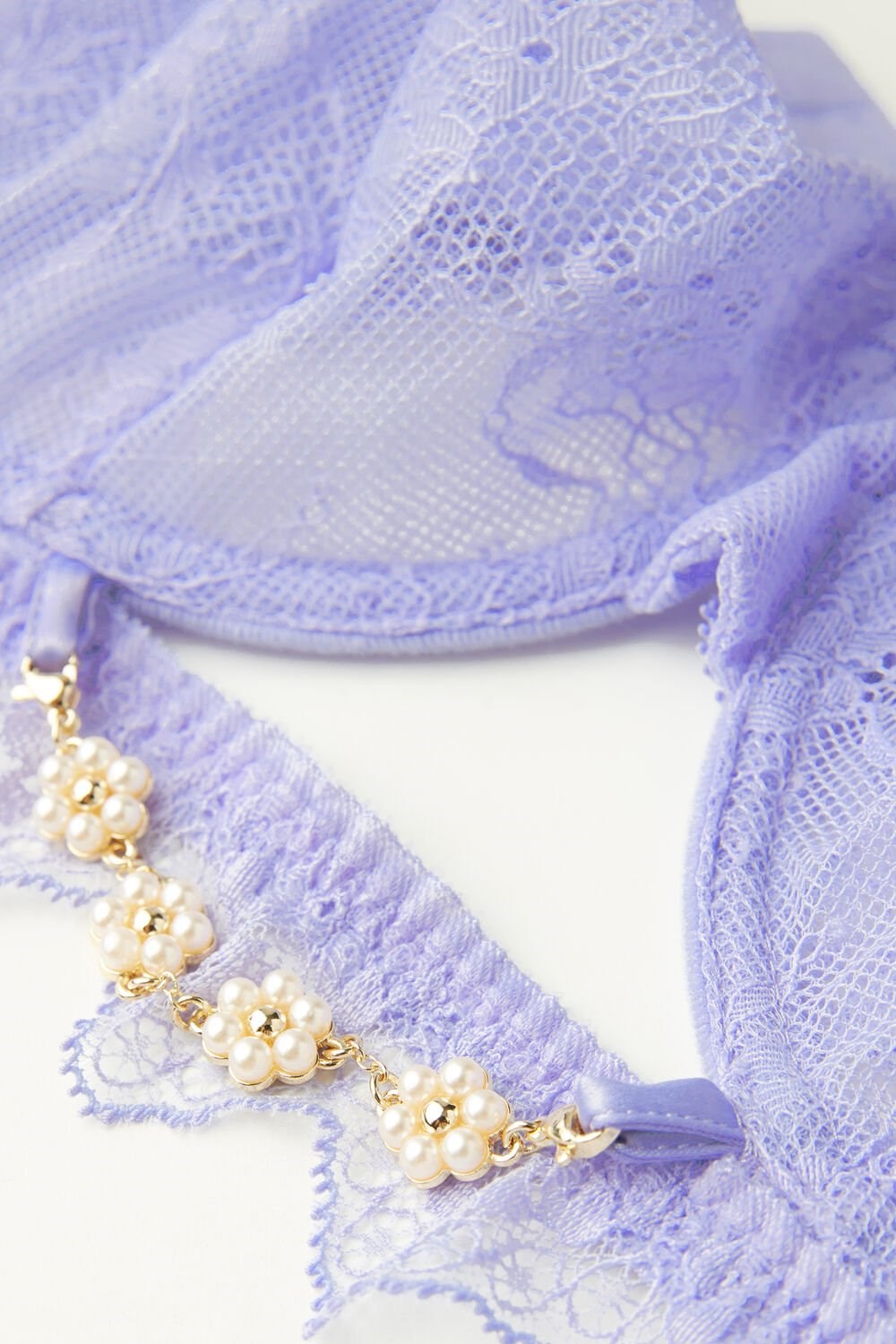 Violet - 212j - Sweet Lavender Intimissimi Cover Me in Daisies Daniela Balconette Bra | CBTY-75926