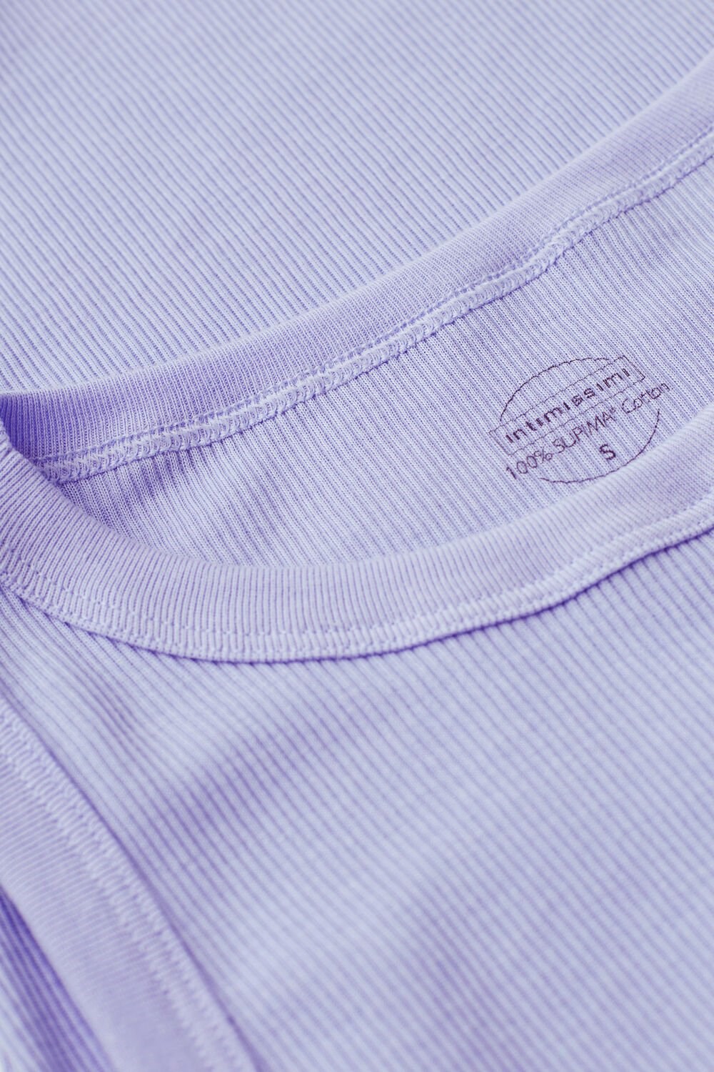 Violet - 212j - Sweet Lavender Intimissimi Ribbed Tank Top in Supima® Cotton | GWXL-54396