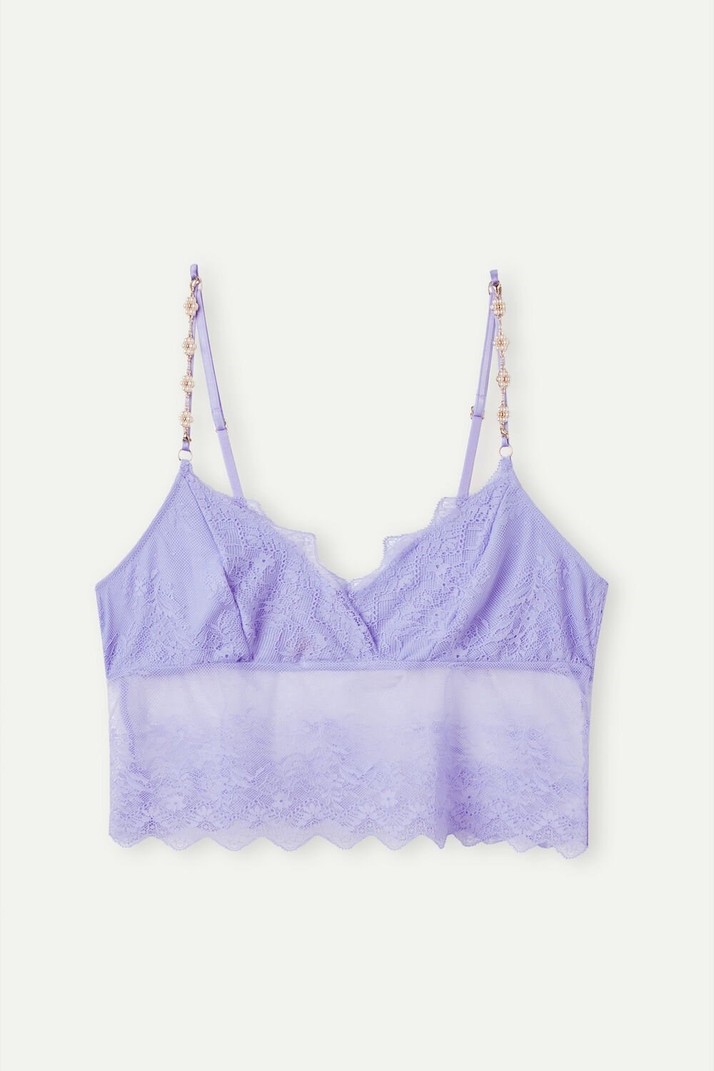 Violet - 212j - Sweet Lavender Intimissimi Cover Me in Daisies Lace Bra Top | HDEZ-46253