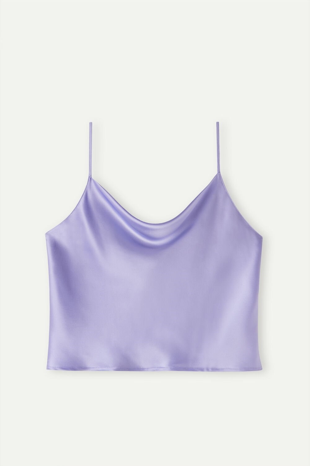 Violet - 212j - Sweet Lavender Intimissimi Silk Crop Camisole | TFKI-13867