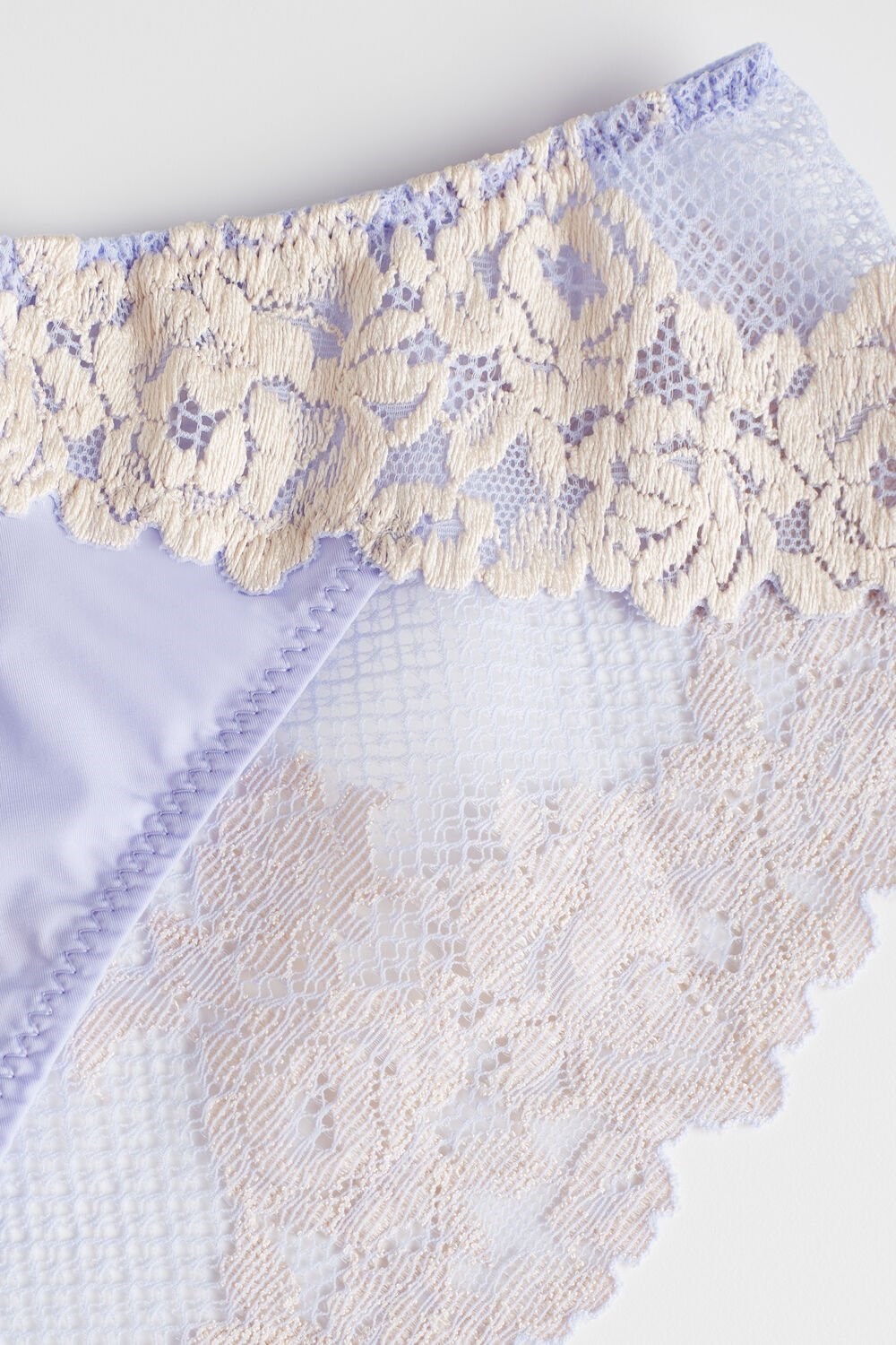 Violet - 214j - Sweet Lavender / Ivory Intimissimi Pretty Flowers Panties | DCYS-54902