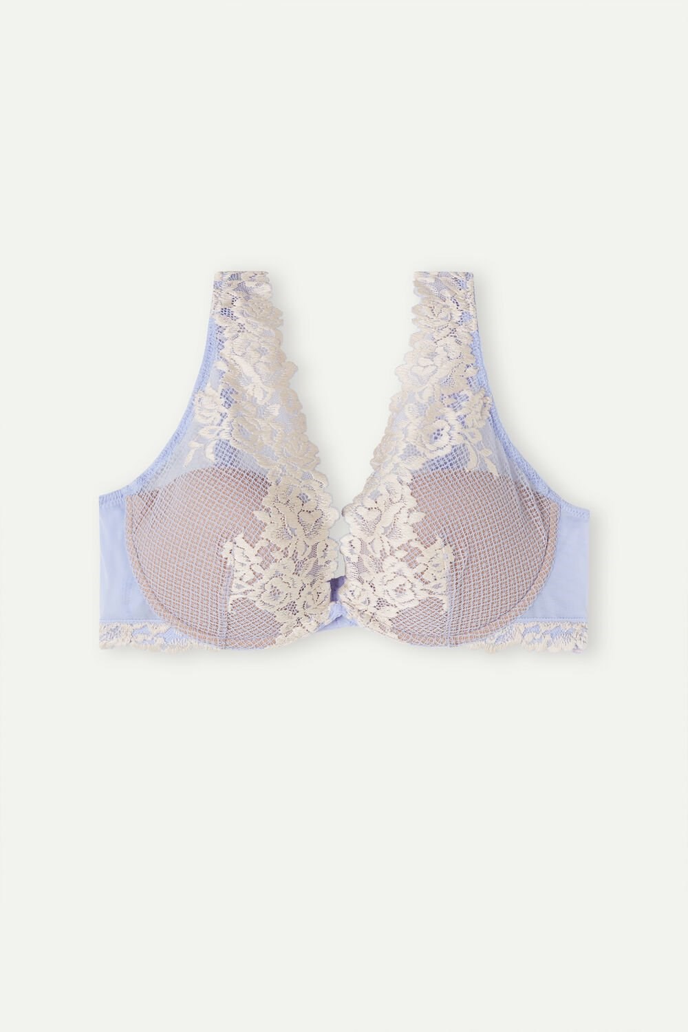 Violet - 214j - Sweet Lavender / Ivory Intimissimi Pretty Flowers Elena Balconette Bra | PECZ-91472