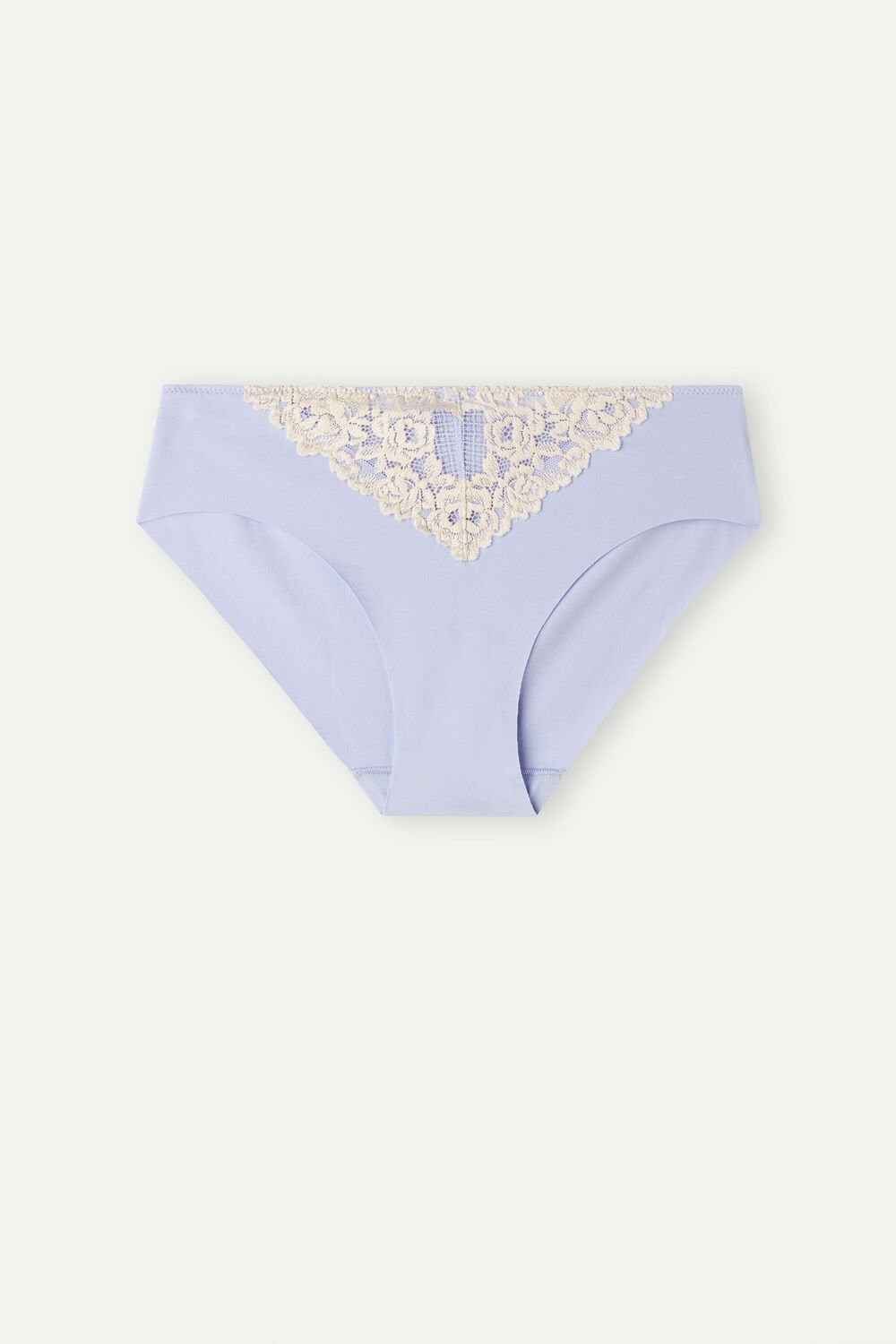 Violet - 214j - Sweet Lavender / Ivory Intimissimi Pretty Flowers Seamless Cotton Panties | SHJE-75436