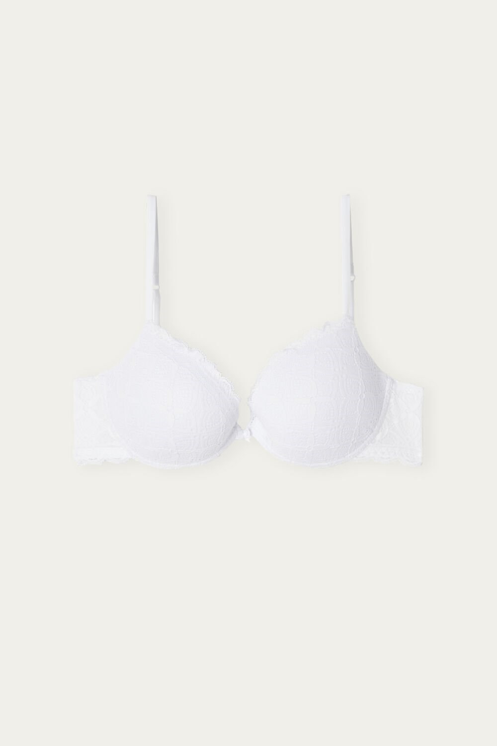 White - 001 - White Intimissimi Bellissima Push-up Bra in Lace | ZHUA-19476