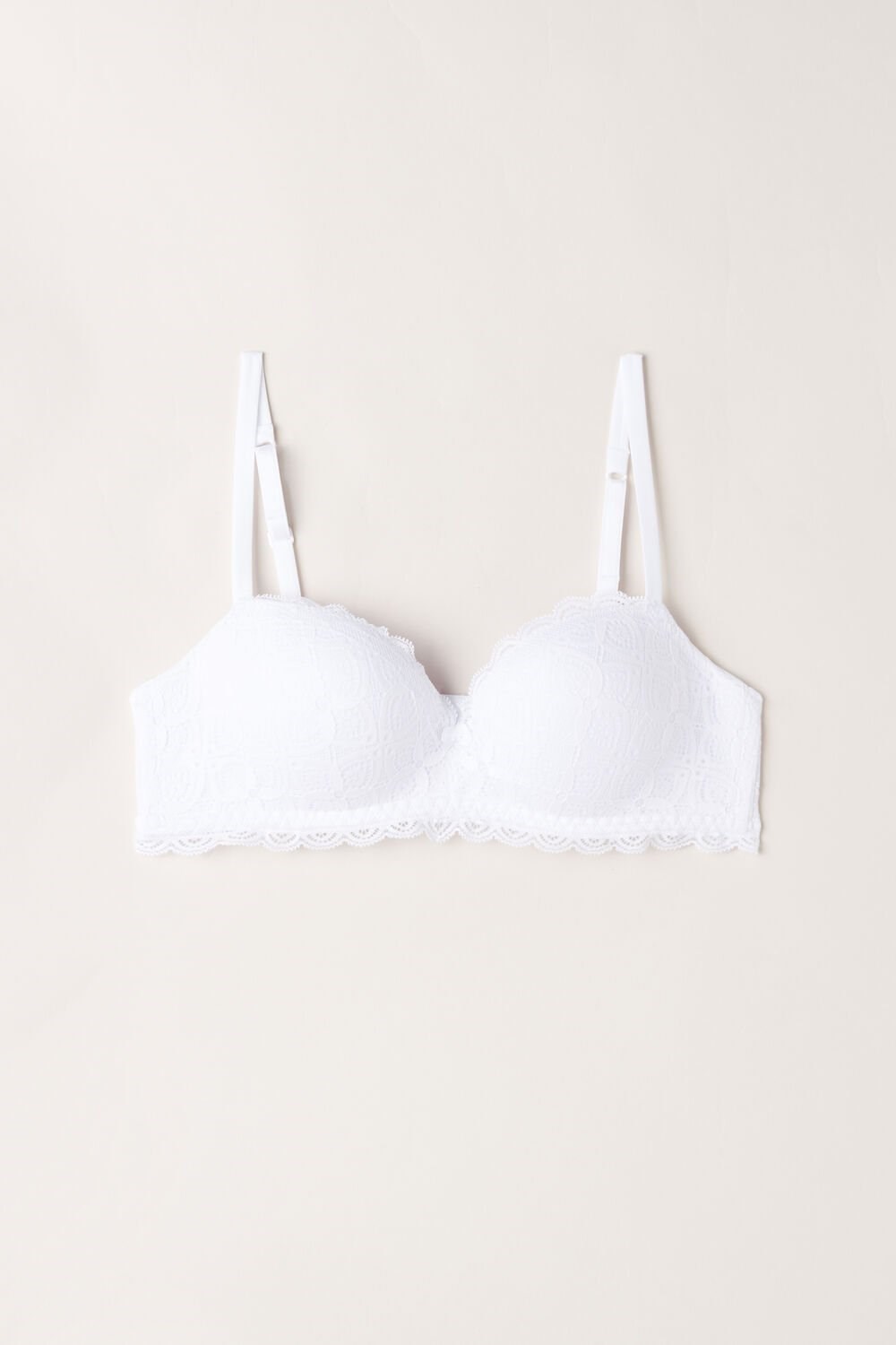 White - 001 - White Intimissimi Claudia Balconette Bra in Lace | ZIPJ-90514