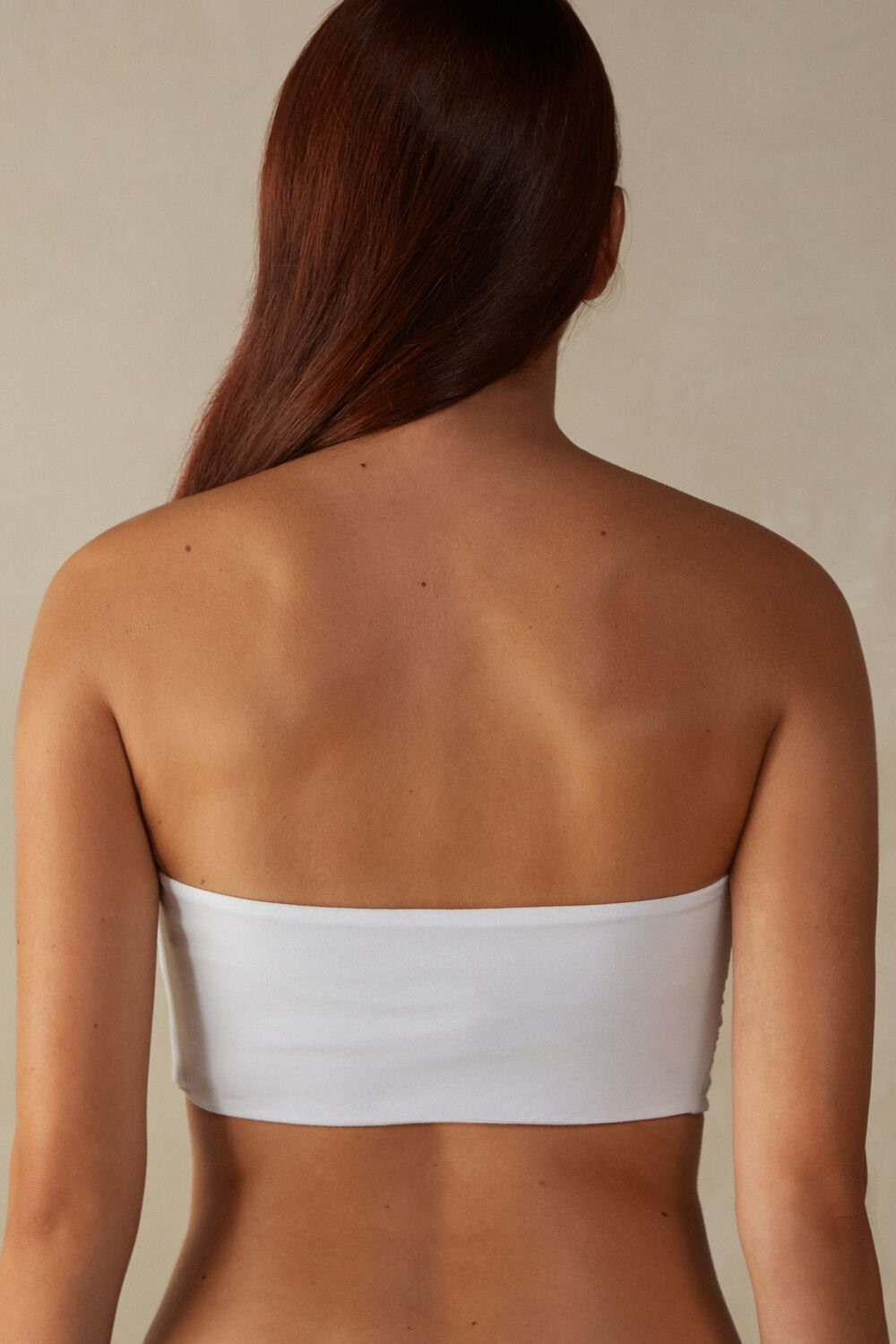 White - 001 - White Intimissimi Cotton Bra Top | FOCU-01849