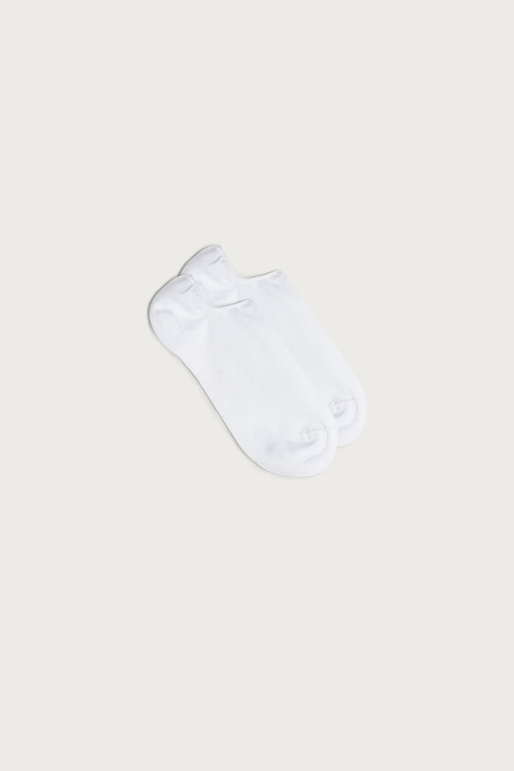 White - 001 - White Intimissimi Cotton Footsies | EVOJ-74963