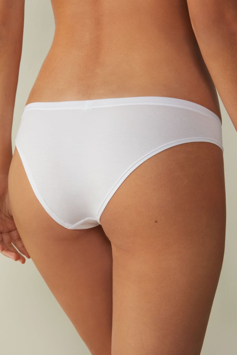 White - 001 - White Intimissimi Cotton Panties | TJRX-96102