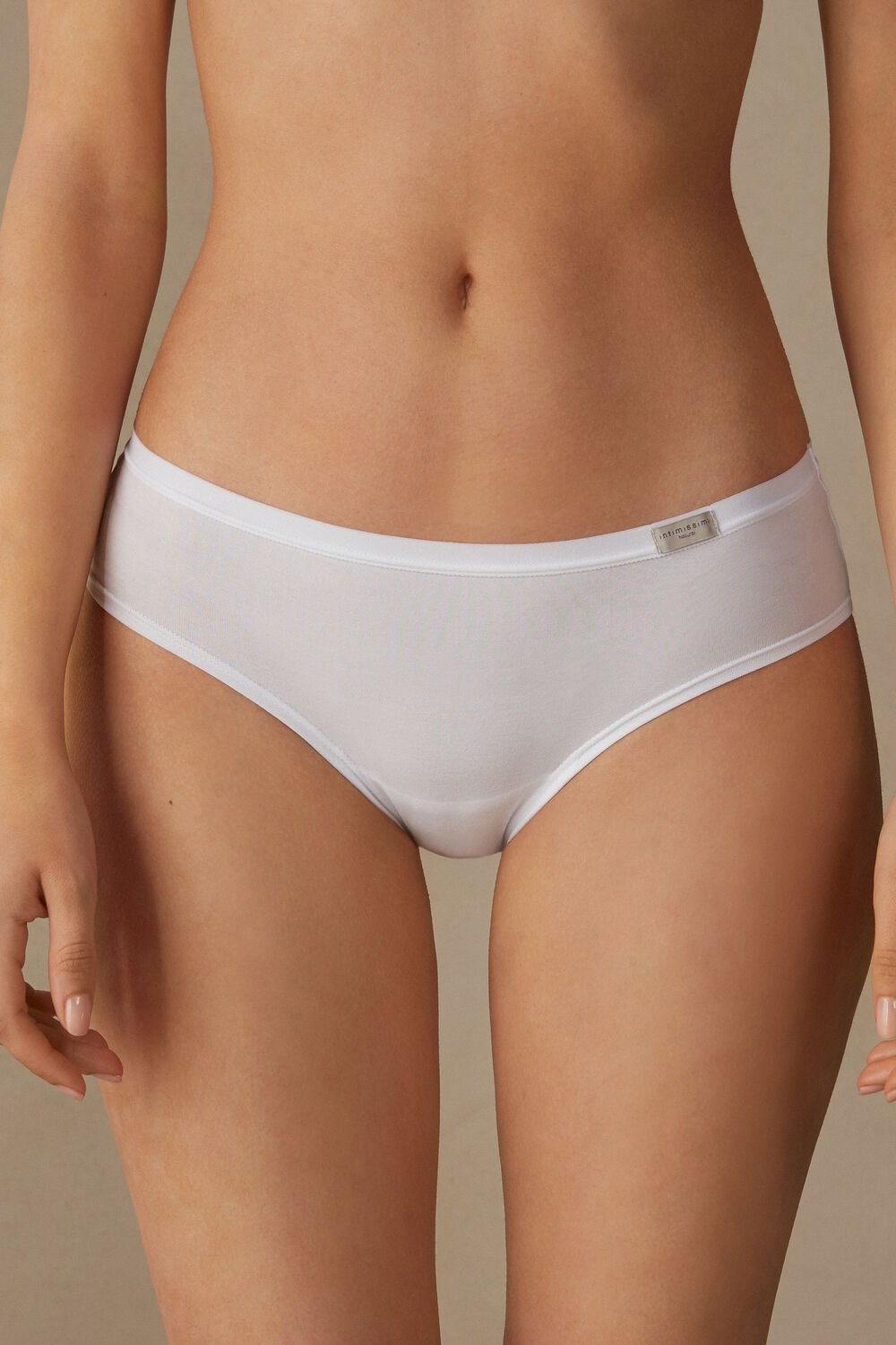 White - 001 - White Intimissimi Cozy Panties in Cotton | SXJN-86245