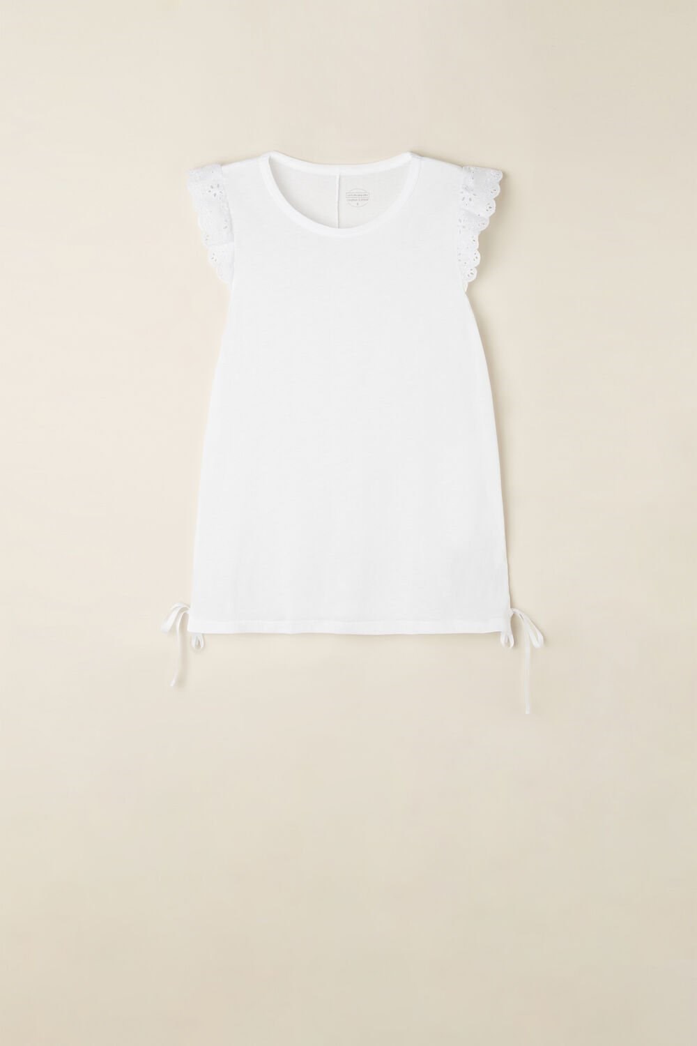 White - 001 - White Intimissimi Hello Sunshine Tank Top in Supima® Ultrafresh Cotton | COZV-56390