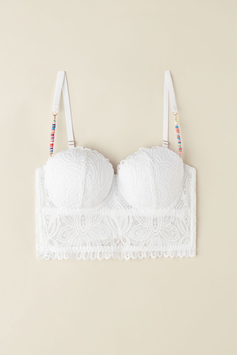 White - 001 - White Intimissimi Hot Summer Days Giada Balconette Bustier | FBLN-49561