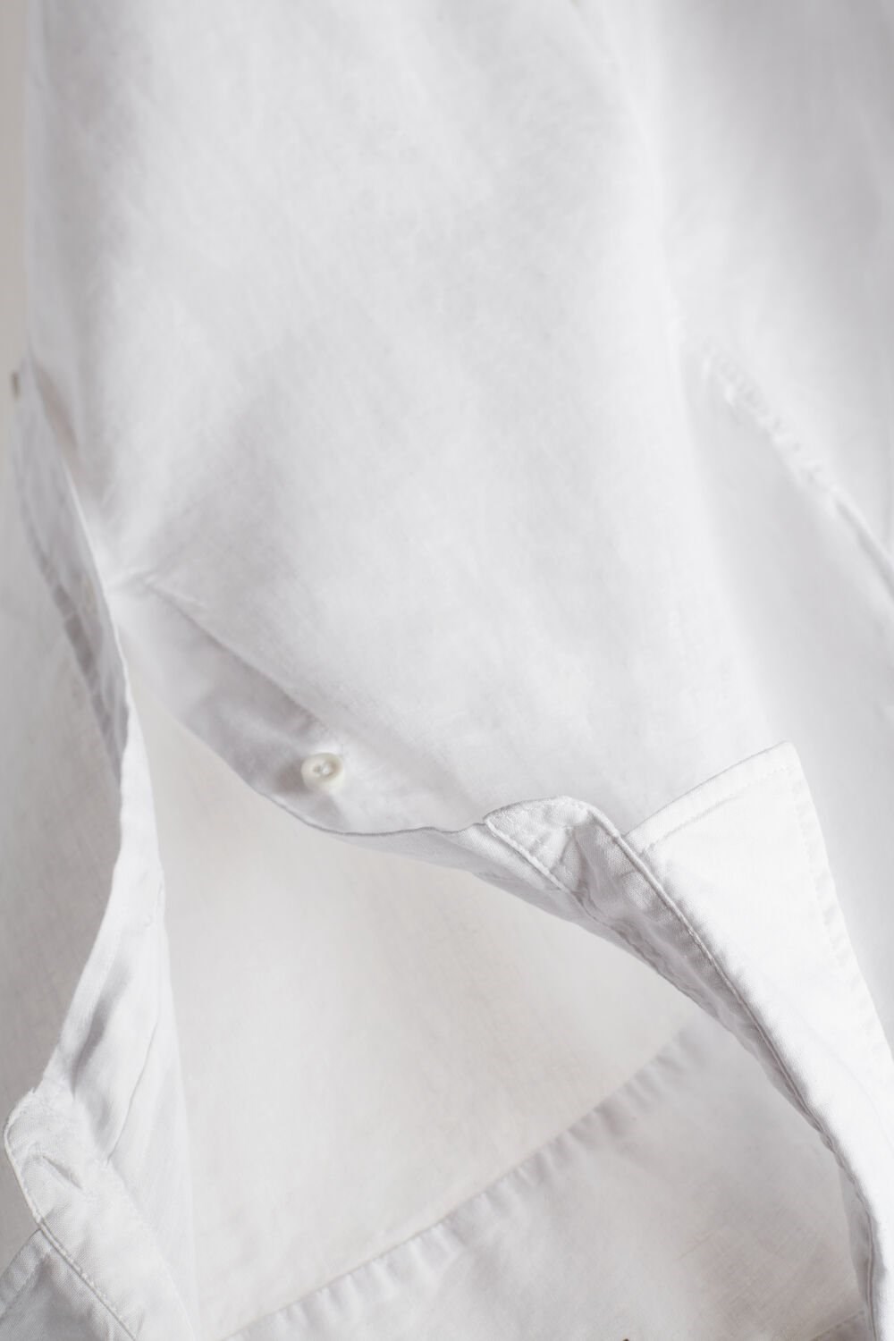 White - 001 - White Intimissimi Linen and Cotton Shirt | WCSF-07816