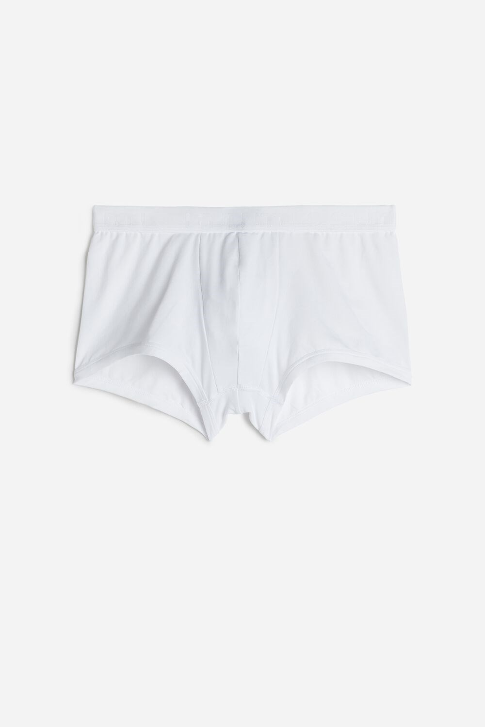 White - 001 - White Intimissimi Microfiber Logo Boxer Shorts | BCDX-34210