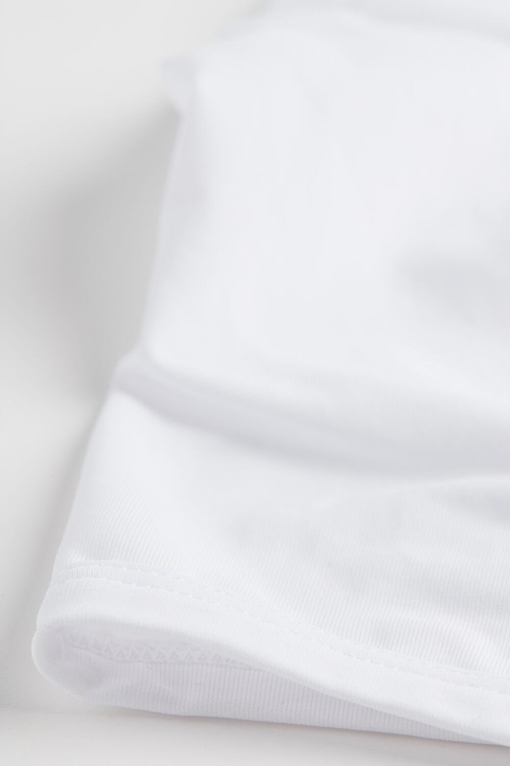 White - 001 - White Intimissimi Microfiber T-shirt | FGRI-68245