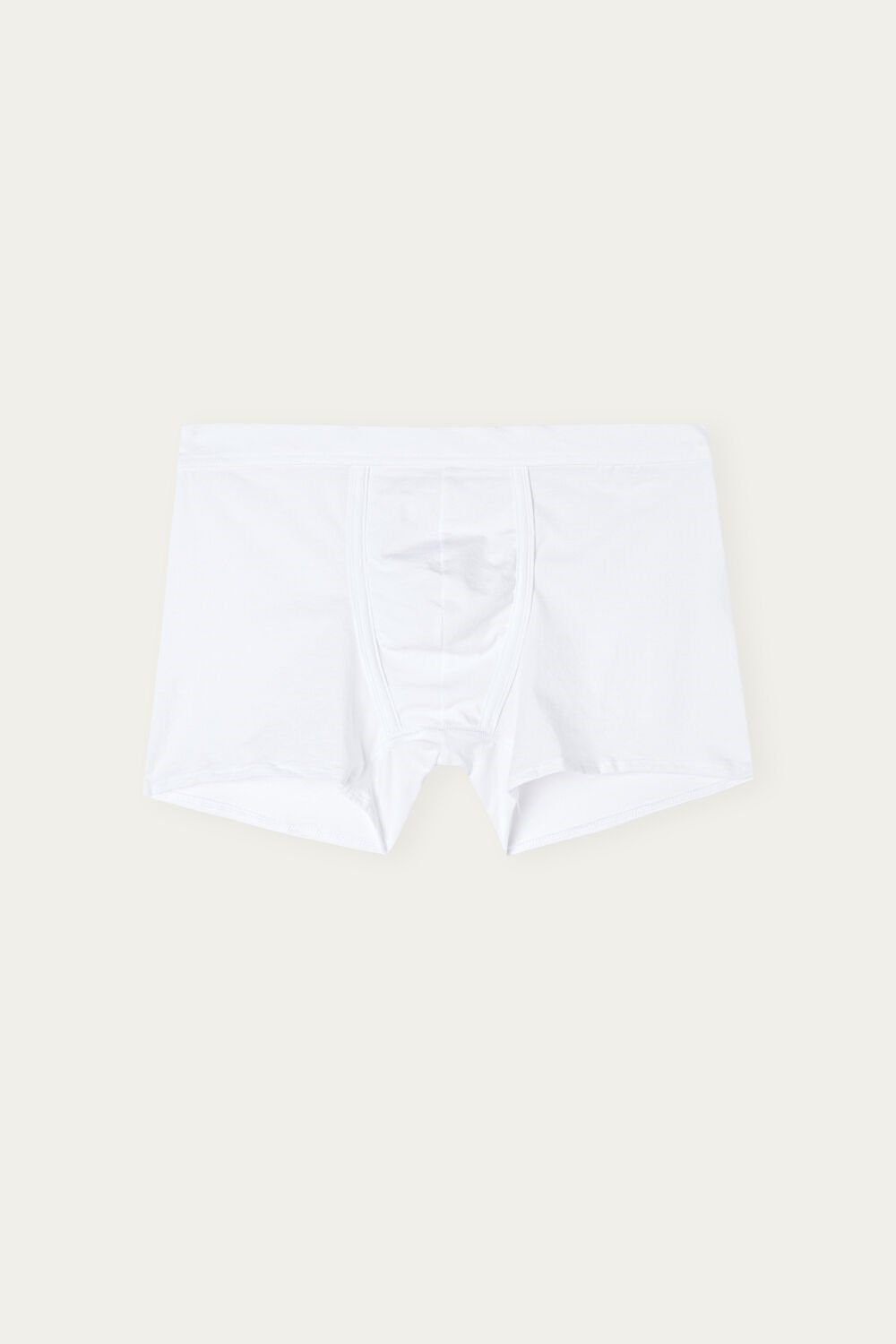 White - 001 - White Intimissimi Natural Fresh Supima® Cotton Boxers | HTUQ-74128